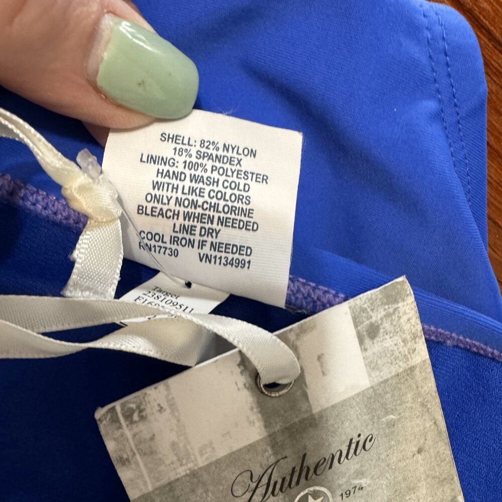 NWT CONVERSE BLUE SWIM BOTTOM/BIKINI BOTTOM XLARGE #H - Picture 2 of 4